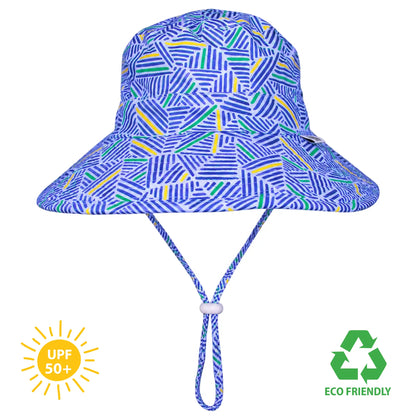NEW - Burnt Toast - Kids Bucket Sun Hat - Blue Daze