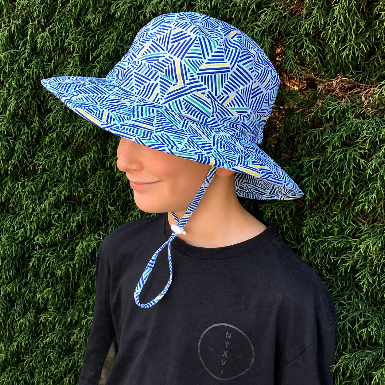 NEW - Burnt Toast - Kids Bucket Sun Hat - Blue Daze